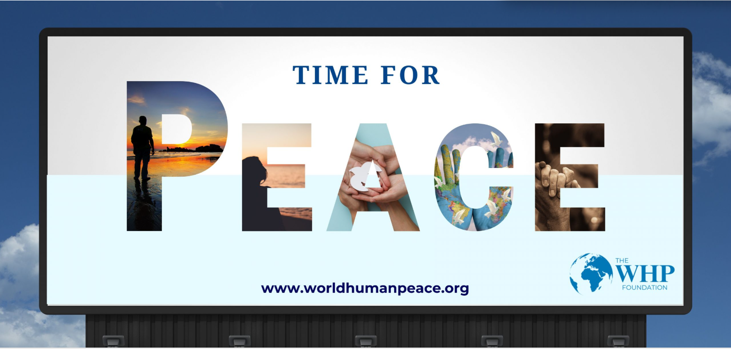 Time for Peace campaign billboard concept