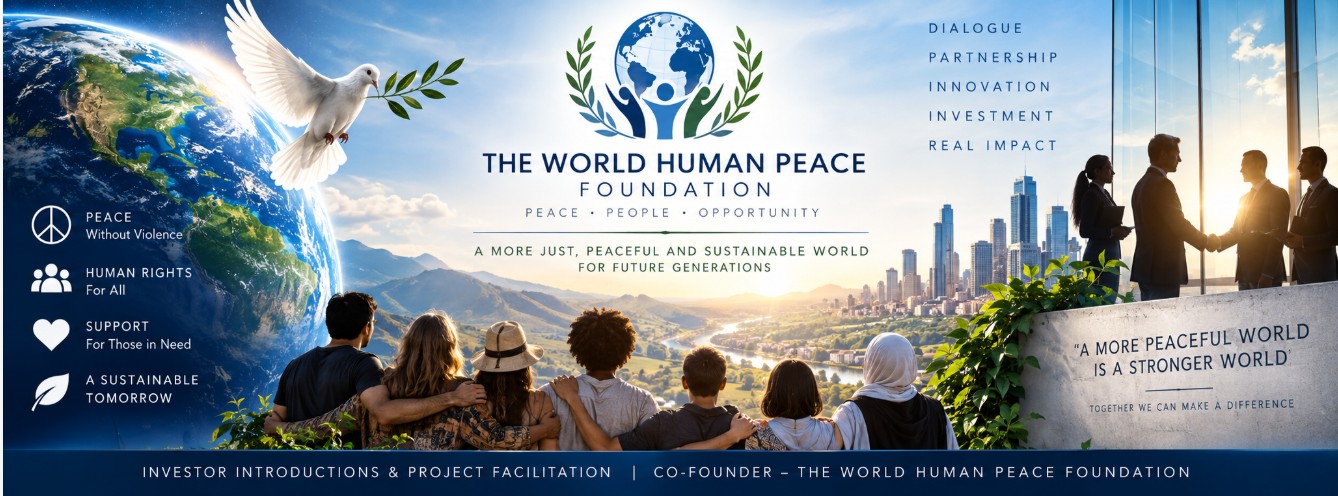 The World Human Peace Foundation campaign artwork