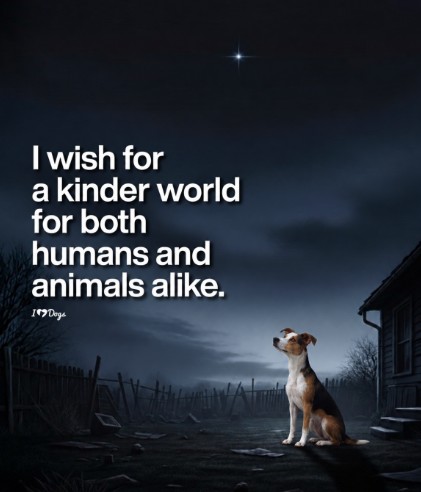 Bambo beneath a star: I wish for a kinder world for both humans and animals alike.