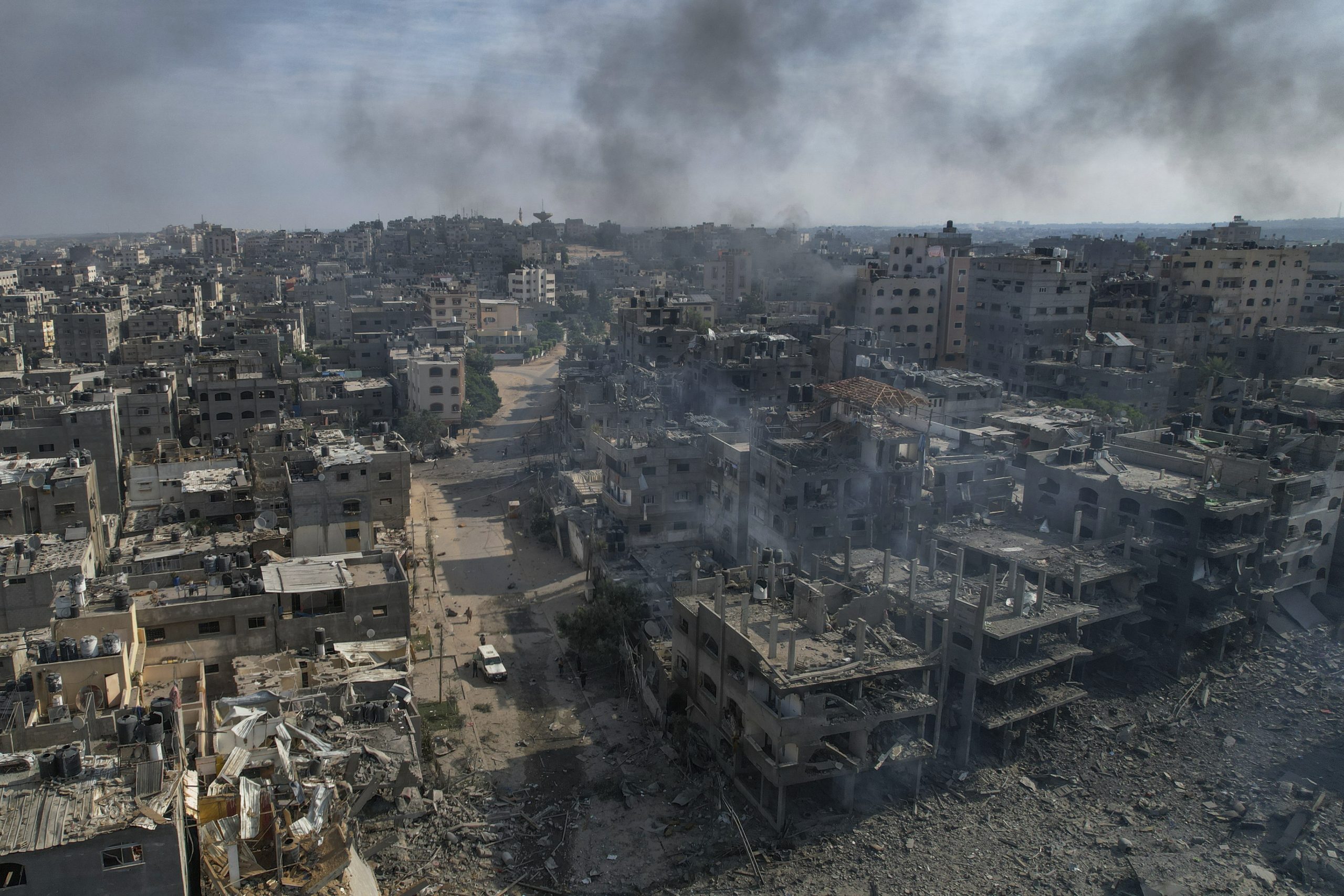 Jabalia: damaged neighbourhood