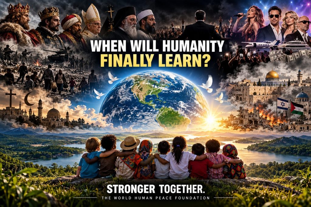 When Will Humanity Finally Learn — peace artwork