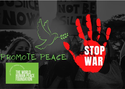 Promote Peace and Stop War campaign artwork
